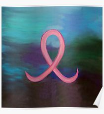 210x230 Pink Ribbon Painting Amp Mixed Media Posters Redbubble - Pink Ribbon Painting