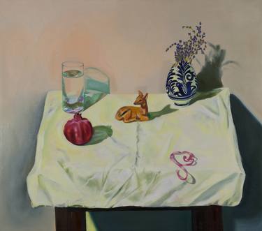 375x331 Pink Ribbon Paintings For Sale Saatchi Art - Pink Ribbon Painting