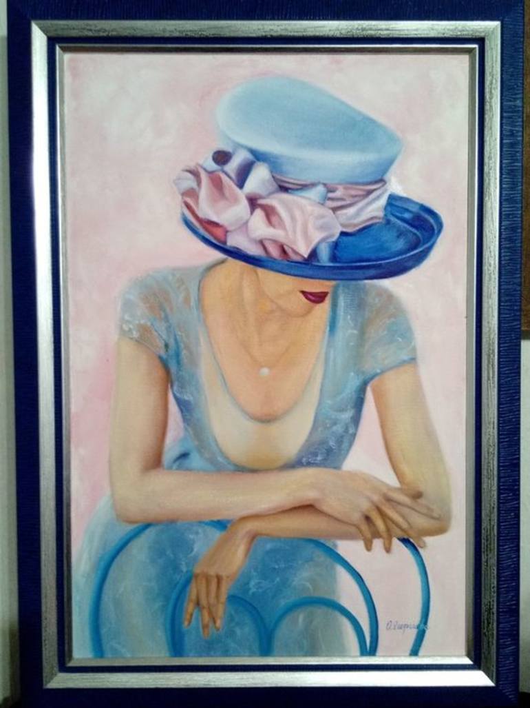 770x1027 Saatchi Art Pink Ribbon Painting By - Pink Ribbon Painting