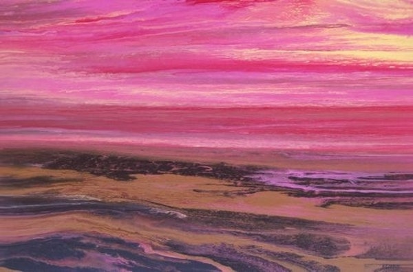 Pink Sky Painting At Paintingvalley Com Explore Collection Of Pink Sky Painting