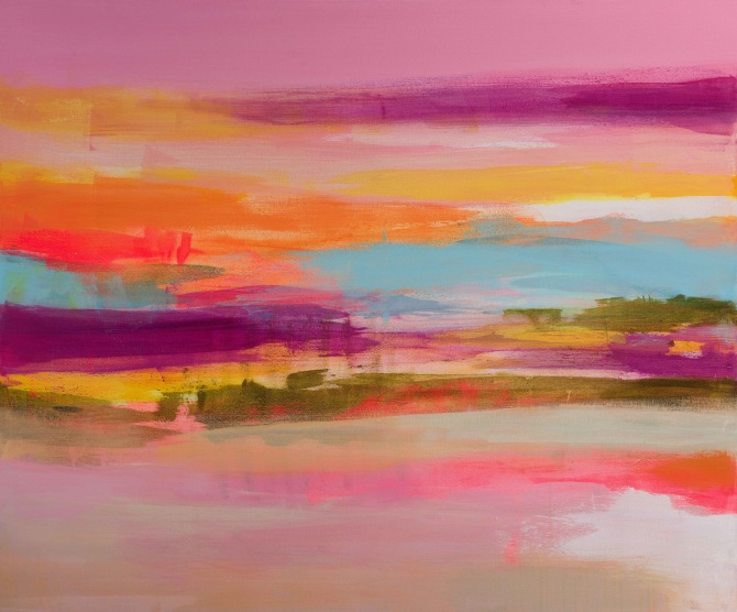 670x556 Pink Sky - Pink Sky Painting