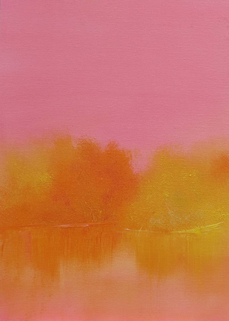 770x1078 Saatchi Art Pink Sky Painting By Howard Sills - Pink Sky Painting