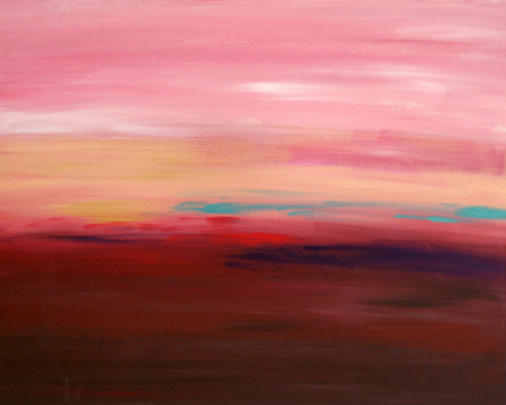 1000x800 Spa On The Canvas Collection - Pink Sky Painting