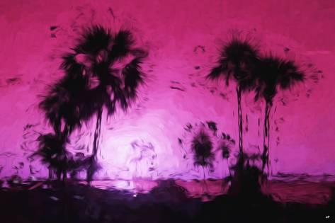 473x315 Pink Sunset - Pink Sunset Painting