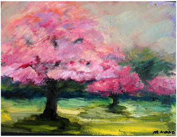 350x270 Macy Awad - Pink Tree Painting