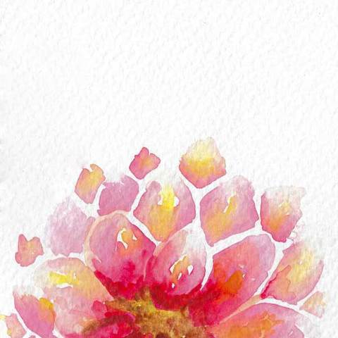 480x480 Watercolors Flavia Bernardes Art - Pink Watercolor Painting