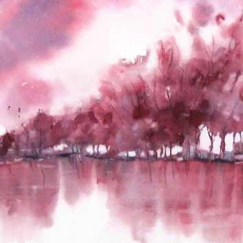 354x354 X354 Q80.jpg Parede - Pink Watercolor Painting