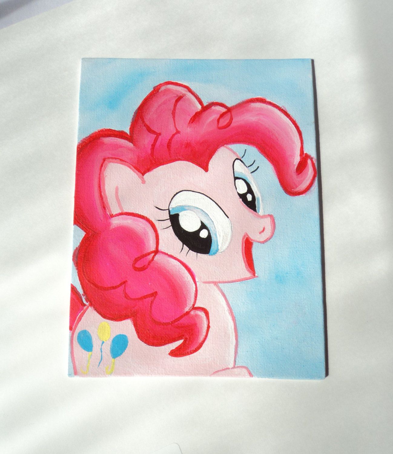 1298x1500 Pinkie Pie Cute Mlp Art Painting Canvas Flat 6 X 8 - Pinkie Pie Painting