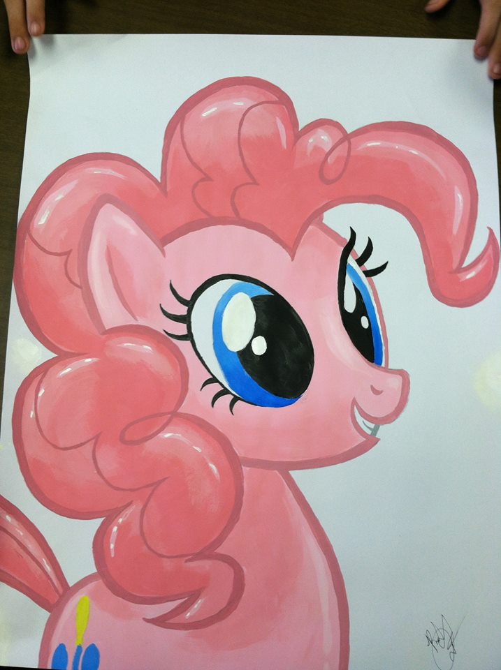 717x960 Pinkie Pie Painting (18x24in) By Fluttershy0159 - Pinkie Pie Painting