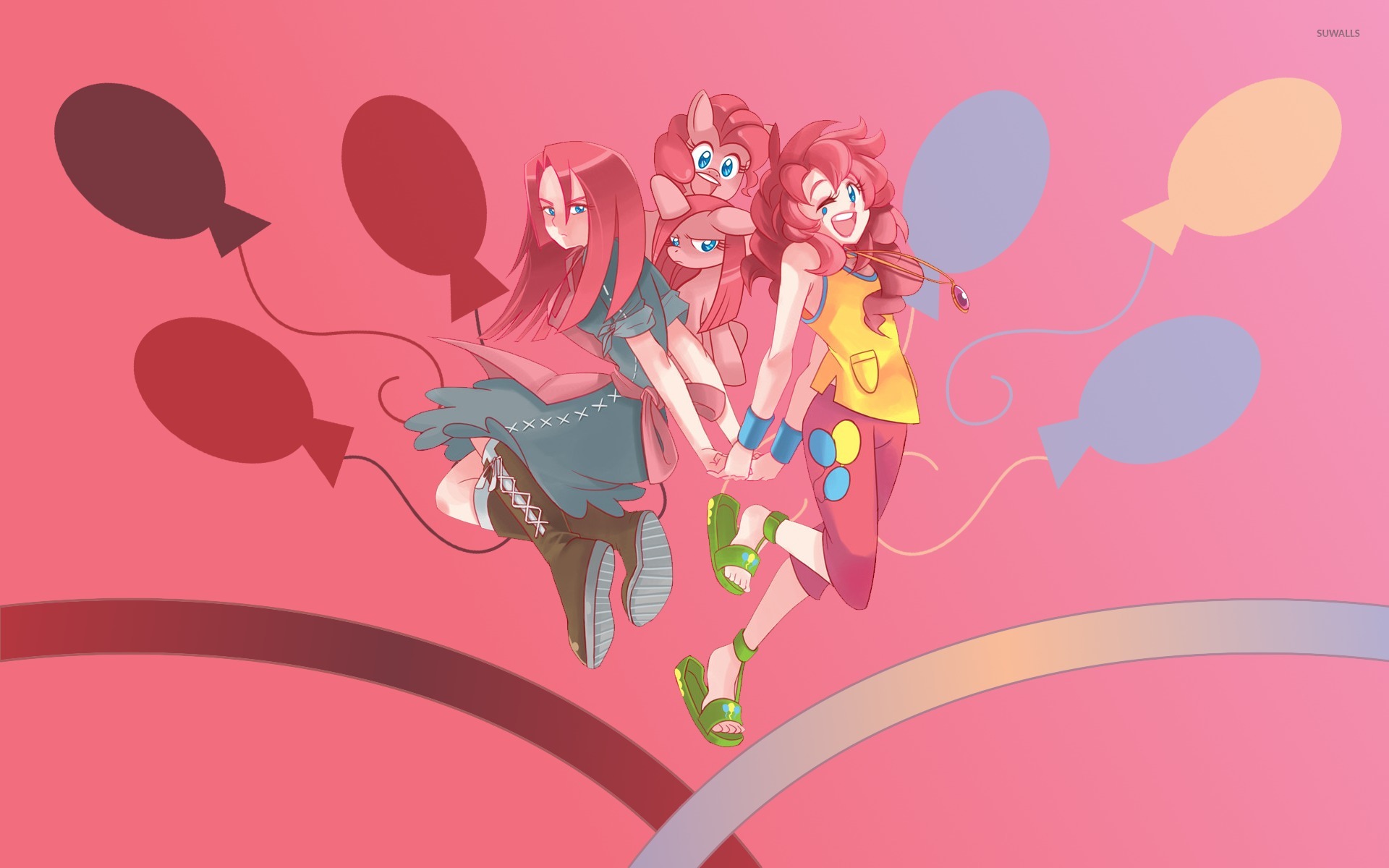 1920x1200 Pinkie Pie And Her Equestria Girl Wallpaper - Pinkie Pie Painting