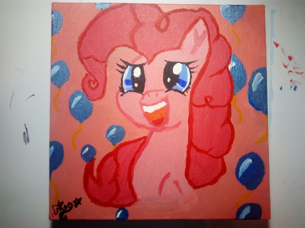 1024x768 Pinkie Pie Painting By Mia Thebrony - Pinkie Pie Painting
