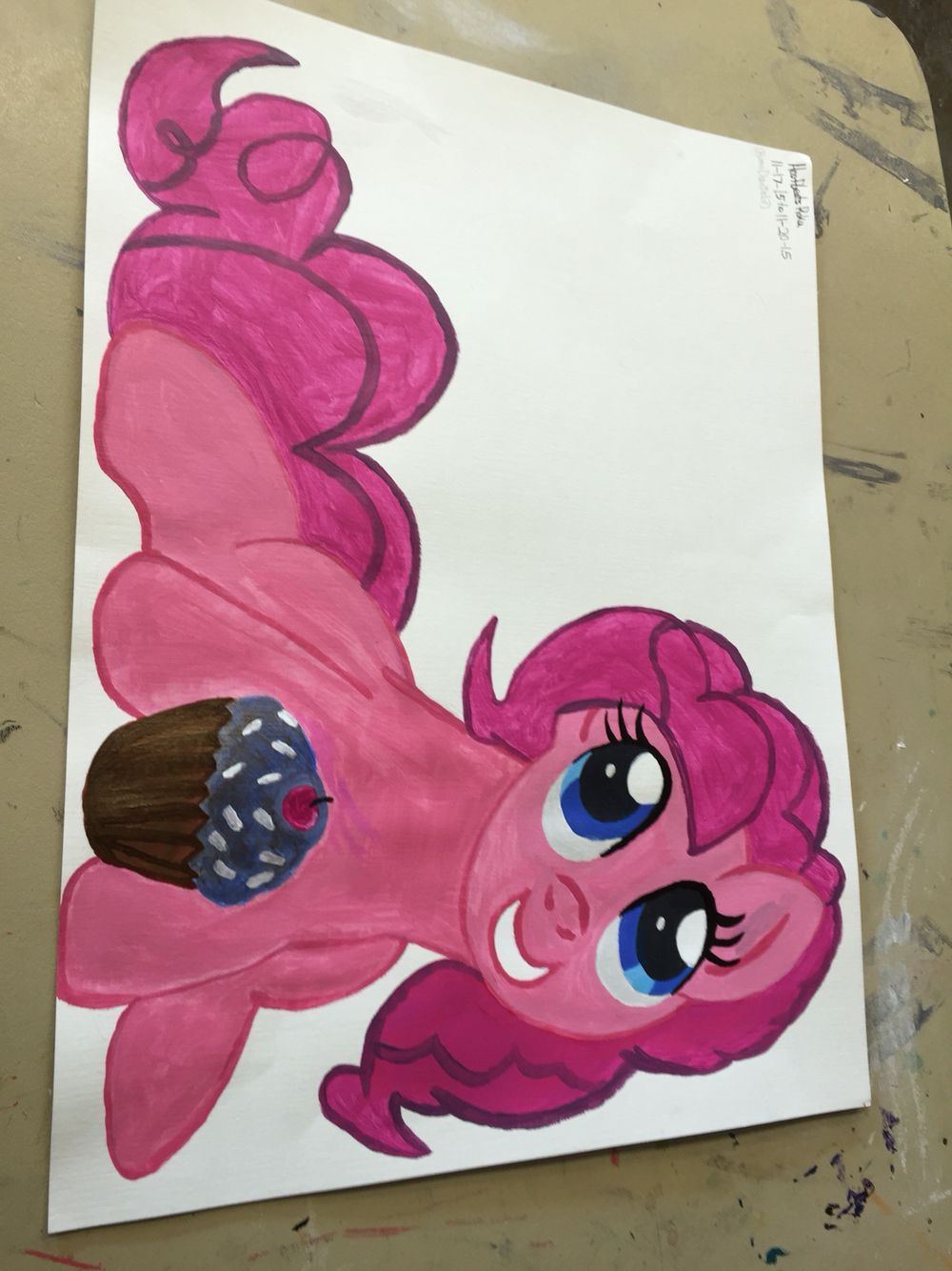 1000x1334 Pinkie Pie Painting On Canva Paper Rose (Why Not!) By Rose - Pinkie Pie Painting