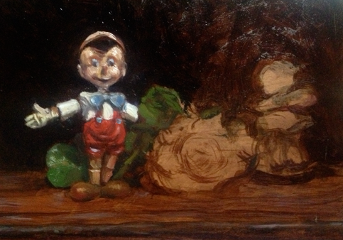483x338 Step By Step Of The Pinocchio Painting. Michael Schade - Pinocchio Painting