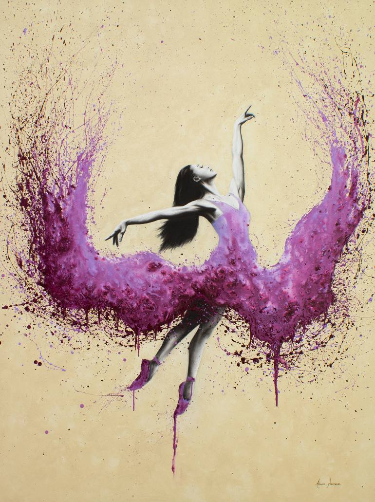 770x1031 Saatchi Art Pinot Noir Dance Painting By Ashvin Harrison - Pinot Noir Painting