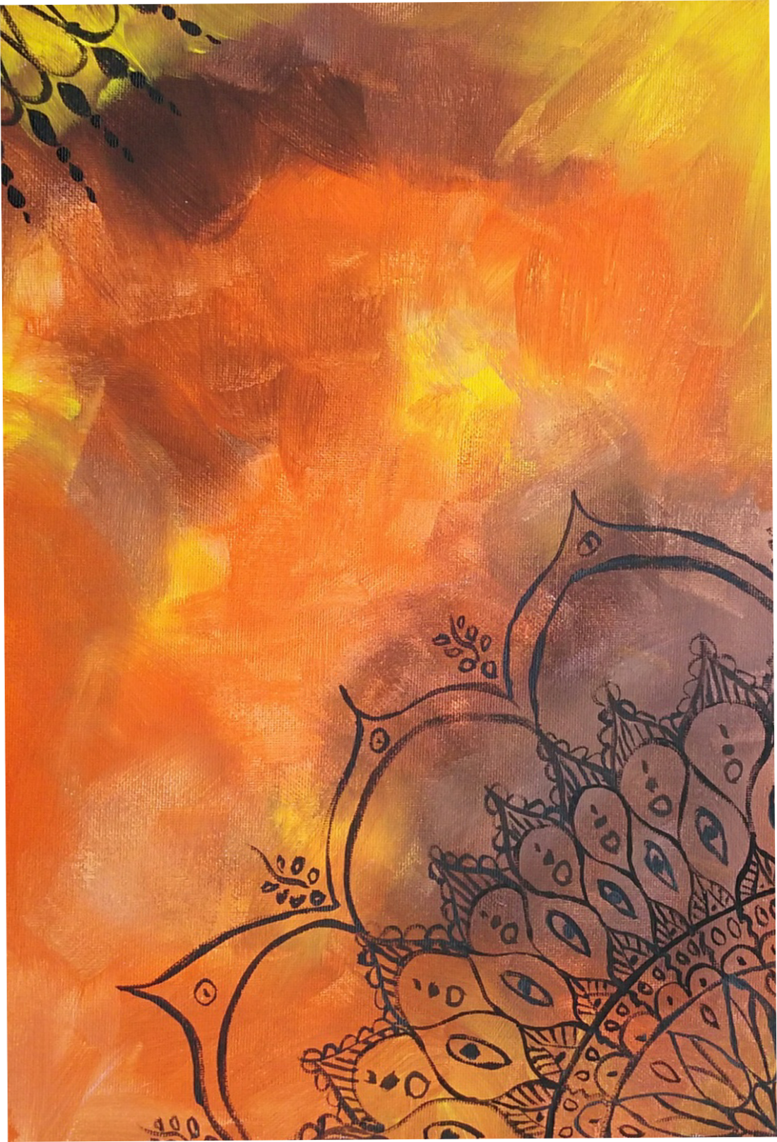 1100x1617 We Want To Paint This Mandala - Pinot Noir Painting