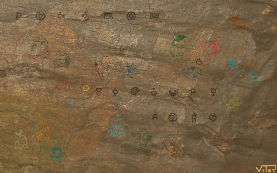 900x563 Pokemon Cave Painting By Pinta - Pinta Painting