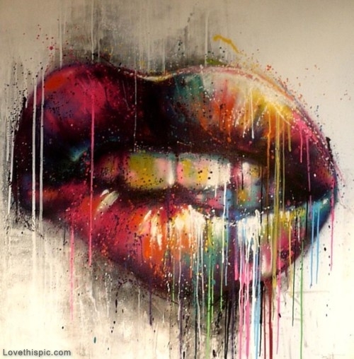 500x508 Lip Painting Pictures, Photos, And Images For Facebook, Tumblr - Pinterest Painting