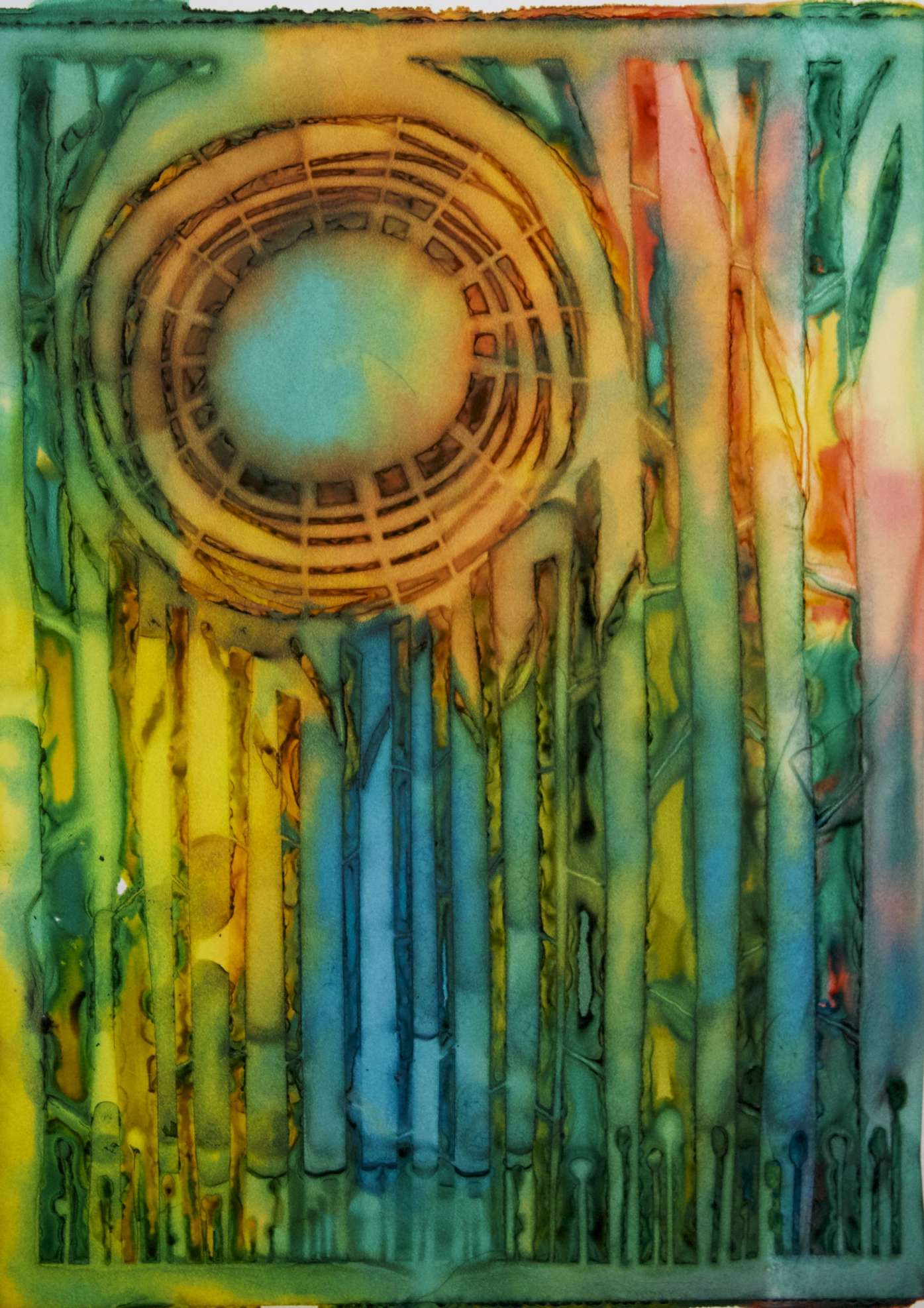 1395x1974 Stencil On Terraskin Paper Batik Ideas Inspiration - Pinterest Painting