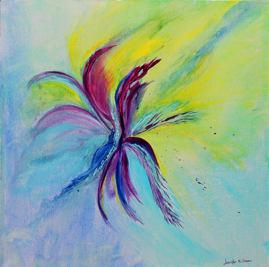 900x891 Pinwheel Painting By Jennifer Hillman - Pinwheel Painting
