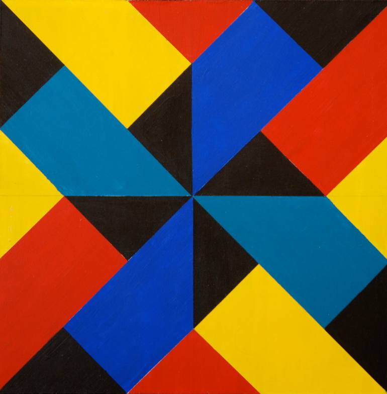 770x784 Saatchi Art Pinwheel Painting By David Diamond - Pinwheel Painting