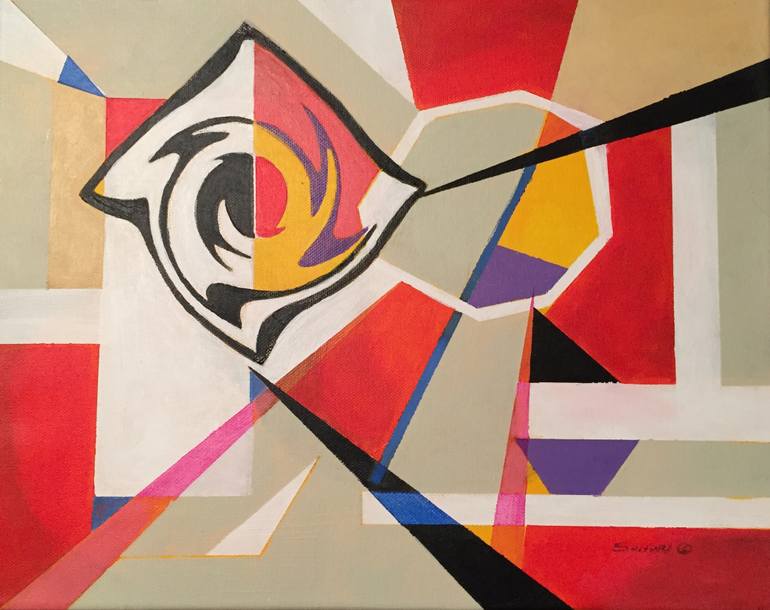 770x610 Saatchi Art Pinwheel Painting By Joyce Sandri - Pinwheel Painting