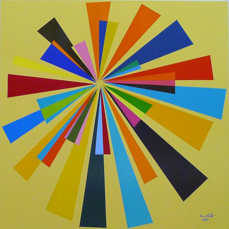 770x770 Saatchi Art Sprinkles Pinwheel Painting By Brian Wolbaum - Pinwheel Painting