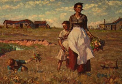 422x290 The Prairie Is My Garden (1884 - Pioneer Woman Painting
