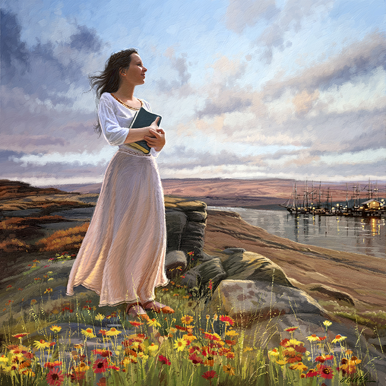 792x792 A Gallery Of Illustration By Dan Burrreligious Art Dan Burr - Pioneer Woman Painting