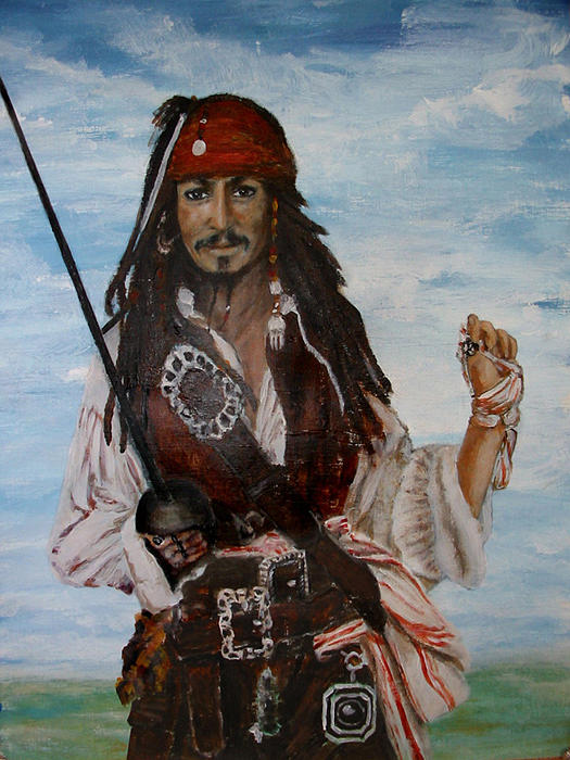 525x700 Pirate Painting By Anneke Hut - Pirate Painting