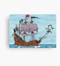 210x230 Pirate Ship Painting Amp Mixed Media Canvas Prints Redbubble - Pirate Ship Canvas Painting