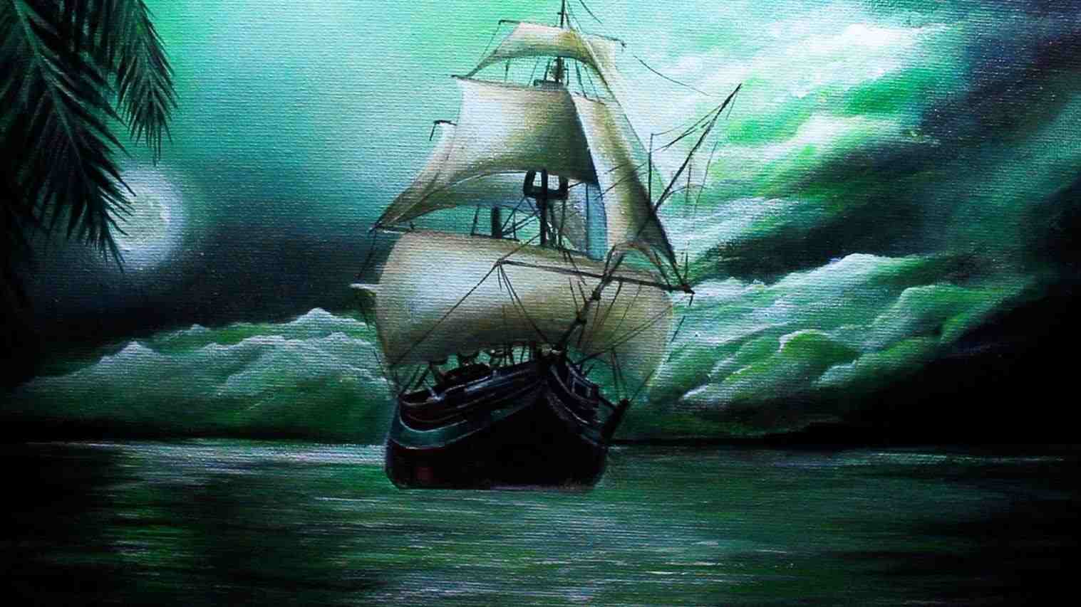 1517x853 Ship Painting Eksperyment Rhcom Pirate Ship - Pirate Ship Painting Storm