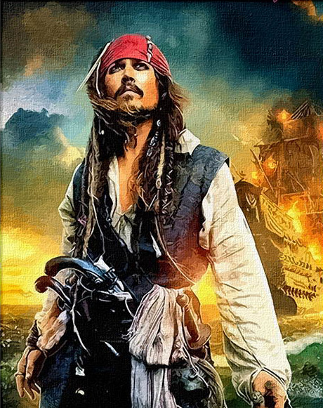 460x581 Mahuaf A1381 Pirates Of The Caribbean Painting By Numbers - Pirates Of The Caribbean Painting