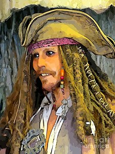 225x300 Pirates Of The Caribbean Paintings - Pirates Of The Caribbean Painting