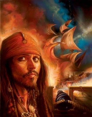 314x400 Pirates Of The Caribbean - Pirates Of The Caribbean Painting