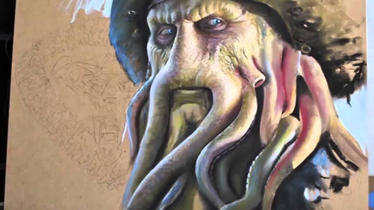 1280x720 Hyperrealistic - Pirates Of The Caribbean Painting