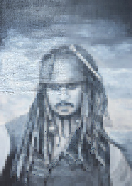 431x609 Jack Sparrow Pixcove - Pirates Of The Caribbean Painting