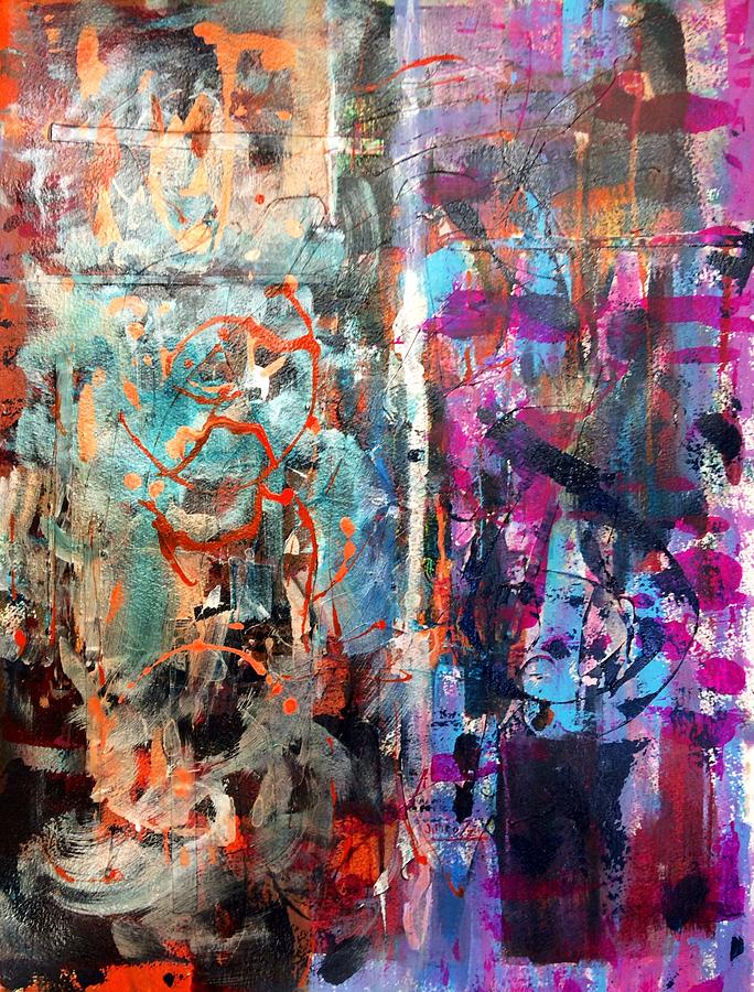 684x900 Two Realities Painting By Janet Pirozzi - Pirozzi Painting