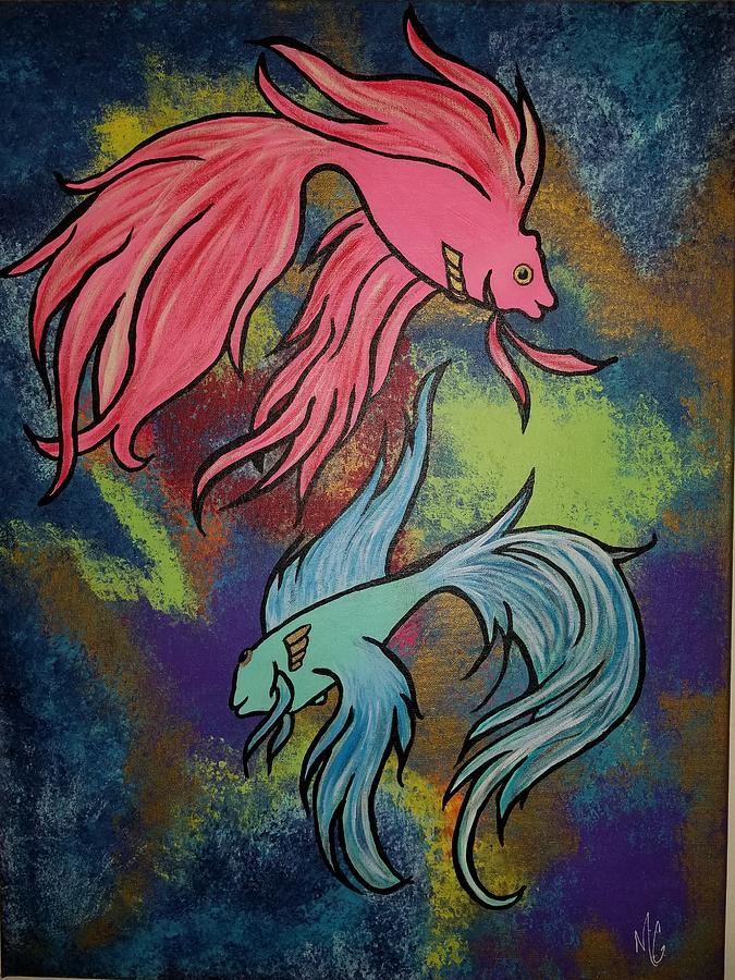 675x900 Pisces Painting By Veronica Castillo - Pisces Painting