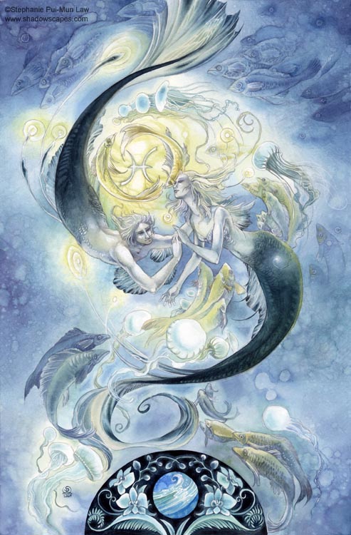 493x750 Shadowscapes - Pisces Painting