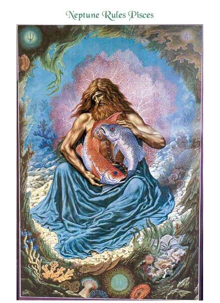 450x619 The Johfra Bosschart Zodiac Prints - Pisces Painting