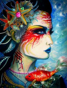 236x311 Digital Edition Pisces A Fish Tale - Pisces Painting
