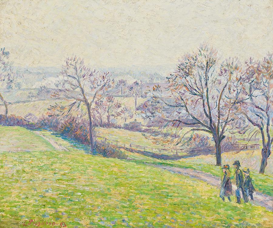 900x751 Epping Landscape Painting By Camille Pissarro - Pissarro Painting