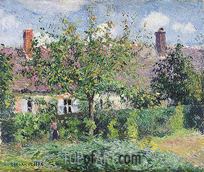 400x337 Peasant House - Pissarro Painting