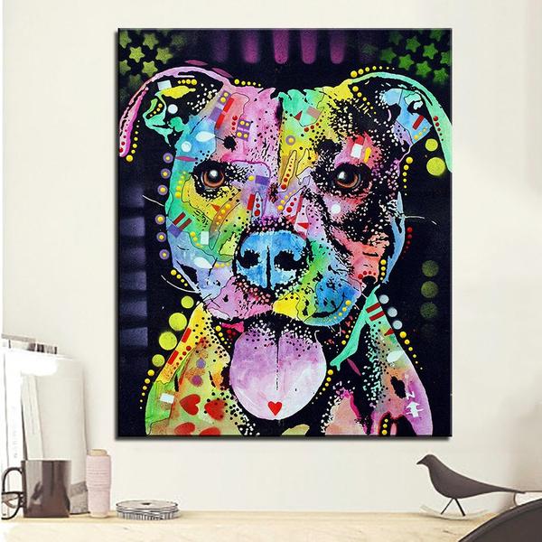 Pitbull Painting at PaintingValley.com | Explore collection of Pitbull ...