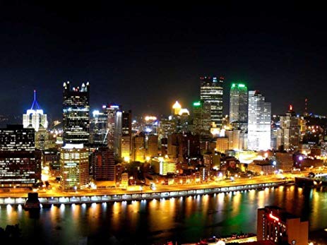 463x347 Downtown Pittsburgh Skyline - Pittsburgh Painting