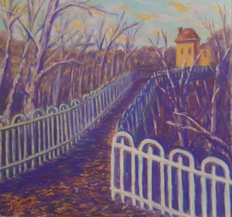 770x719 Saatchi Art Wilksboro Bridge, Northside, Pittsburgh Painting By - Pittsburgh Painting