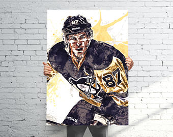 340x270 Penguins Etsy - Pittsburgh Penguins Painting