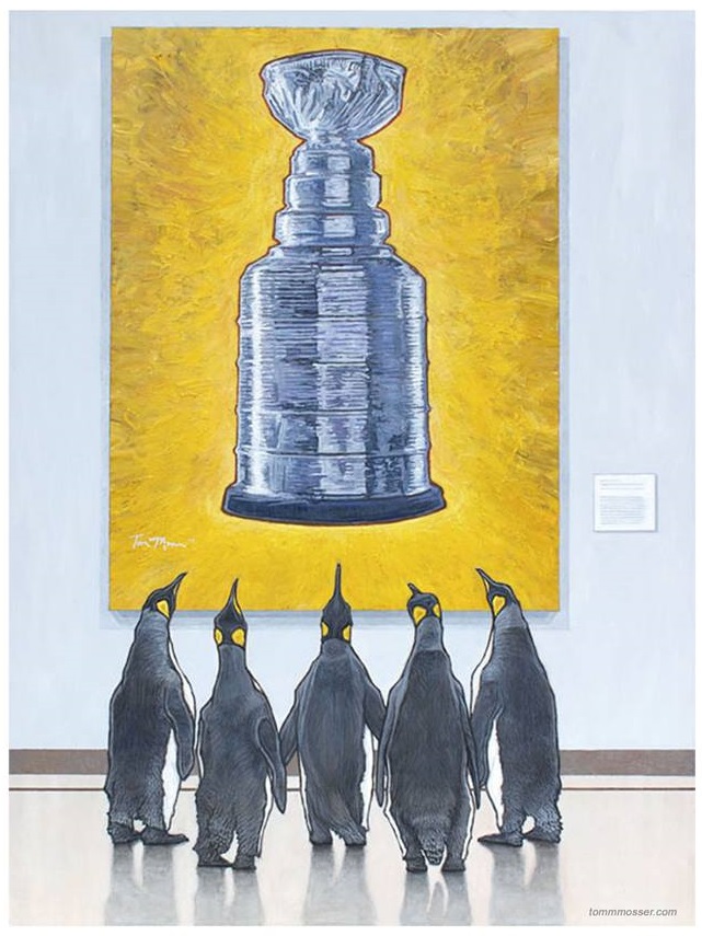 641x855 Penguins - Pittsburgh Penguins Painting