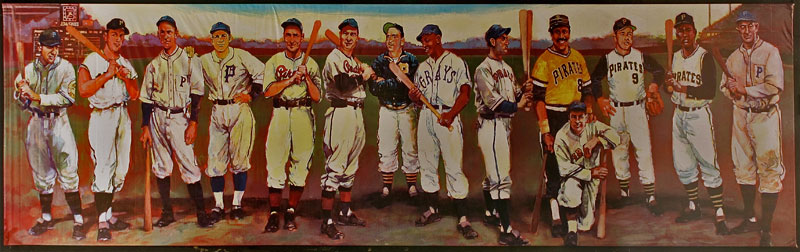 800x252 Legends Of Pittsburgh Ghost Mural By Michael Malle (2nd Ave - Pittsburgh Pirates Painting