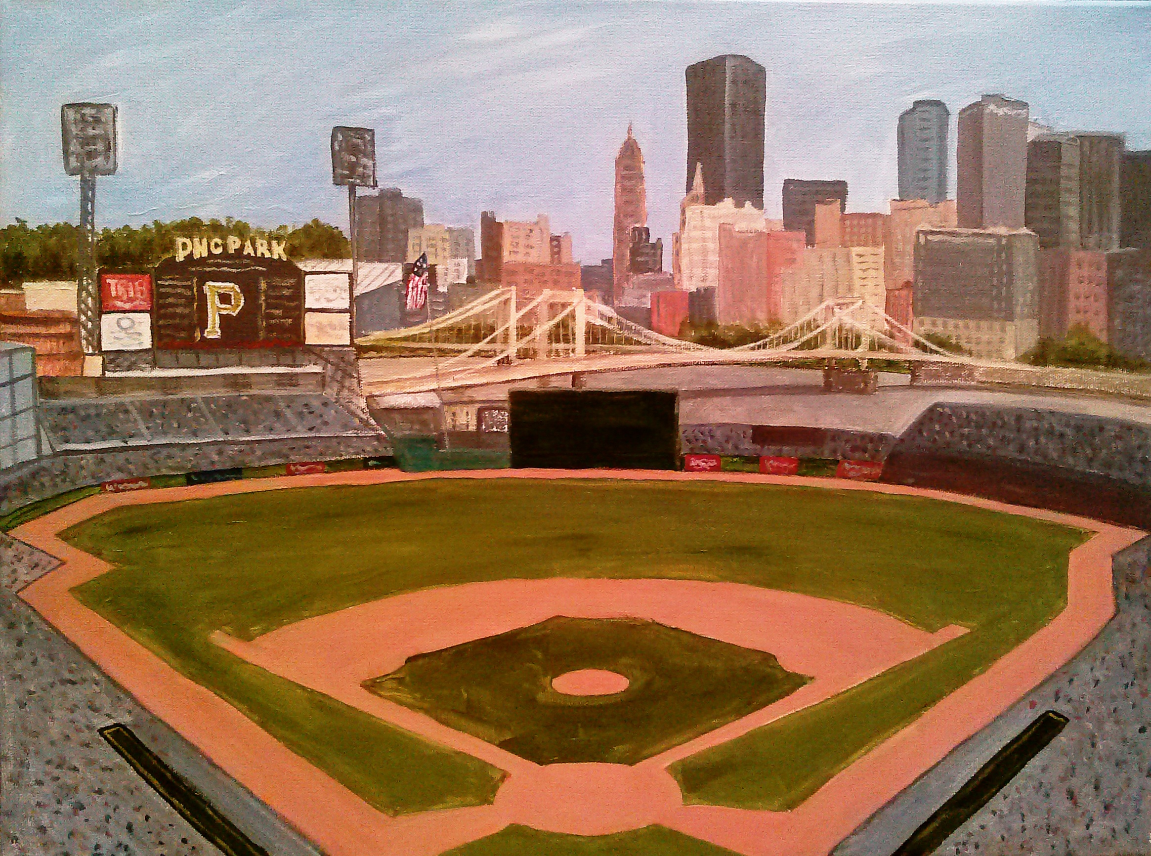 2329x1732 Painted Diamonds Kickstarter Project A Place For Learning - Pittsburgh Pirates Painting